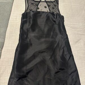 Pearl by Georgina Chapman Black Mini Dress